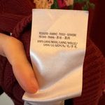 Gucci  M Burgundy Floral Wool Knit Crewneck Sweater Photo 5