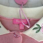 SUGAR THRILLZ Dolls Kill button up knit collared tee Pink Photo 2