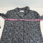 ALC Frank A.L.C. Womens Night Gown Size Small 100% Silk Button Front Sleep Dress Gray Blue Photo 9