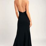 Lulus  Slice of Joy Black Halter Maxi Dress homecoming dress Photo 1