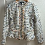 Halogen Nordstrom Button Front Tweed Blazer Jacket Ivory Size XS. Photo 1