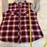 Adam Levine  Button Front plaid Flannel Shirt Shacket lightweight w/ hood size XL Photo 6