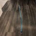 Ann Taylor Blue  size Medium snakeskin leather belt Photo 1