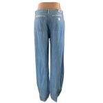 Thumbs Up Women's Blue High Waisted Loose Baggy Wide Leg Denim Jeans Size L Size L Photo 2