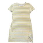 RVCA Green White Rover Striped T Shirt Body Con Soft Stretch Dress Size Small Photo 2