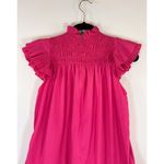 Love The Label Dress Pink Poppy Mini Smocked Flutter A Line Barbiecore Small Photo 10