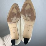Etienne Aigner  Vintage Taylor Classic Cream Leather Pointed Block Heel Size 7.5 Photo 3