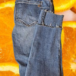 Democracy  Ankle Skinny Jeans Frayed Hem Ab‎ Solution Denim Blue Size 4 Photo 0