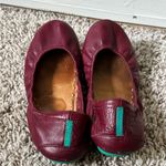 Tieks 6 Burgundy Red Leather Ballet Flats Photo 4