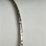 Women’s vintage dainty silver patterned bangle bracelet one‎ size Photo 4