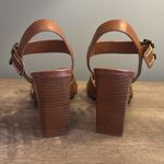 Crown Vintage Tan High Heel Sandals Size 6.5M Brown Photo 3