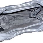 Badgley Mischka Black Vegan Leather Pleated Shoulder Bag with Silver Hardware Photo 4