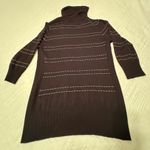 Apt. 9 Women's  sweater tunic - ribbed, stretchy, cowl neck - 3/4 sleeves, black & white. Pre-loved excellent condition. Photo 8