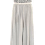 BHLDN Anthropologie Maricela Dress Beaded Chiffon Evening Formal Photo 0