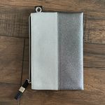 Victoria's Secret Victoria’s Secret silver metallic cosmetic bag with bow accent New Photo 4