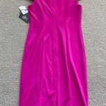 Vince Camuto NEW Fuchsia Off the Shoulder Bodycon Midi Dress Size 10 Fitted NWT Photo 10