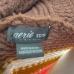 Aerie  Tan & Pink Striped Turtleneck Sweater NEW Photo 7