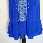 West 36th Womens Dress Sz Medium Boho Bohemian Tribal Vibrant Colorful Festival Blue Photo 5