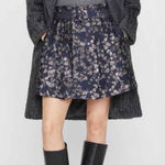 Club Monaco Brocade Mini Skirt Size US 12 Blue Multi Photo 0