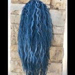 Blue Long Curly Soft Swisslace Lacefront wig Photo 14