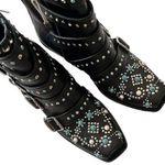 Burberry NEW Women’s Albertina Studded Peep-Toe Booties size 38.5 Black Photo 1