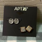 Apt. 9  Glittering Silver and Gold Earrings Photo 1