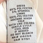 Eliza J  Long Sleeve Black and White Geometric Print Dress Hot Pink Trim Size 2‎ Photo 3