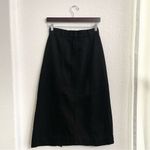 Mara Hoffman  Womens Skirt Black Nakita Denim Midi Split Front Size 2 Photo 2