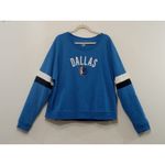 Nba New Era Dallas Mavericks Women's Fleece Sweatshirt  Logo Blue Size XL Photo 1