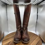 Frye  Melissa D Ring Tall Knee High Riding Boots Brown Leather Western Women's 6B Photo 3