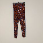 Aerie Chill Play Move Activewear Leggings Leopard Cheetah brown blue small Photo 1