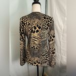 Michael Kors animal print‎ top size small Brown Photo 2