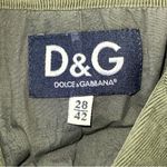 Dolce & Gabbana  Vintage Green Corduroy Blazer Jacket 28/42 Metal Buttons Photo 3