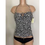 Michael Kors New.  animal print tankini set. $159. XS-top/S-bottom Photo 4