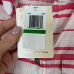 NWT Dotti 100% Cotton Pink & White Striped Longline Button Down Blouse Top Sz Lg Photo 6