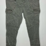 Ecru  gray patchwork Moto‎ skinny pants cargo pants Photo 0