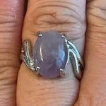 Amethyst Purple women ring size 8 Photo 8