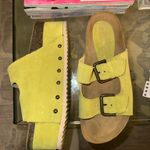 Intentionally blank platform sandals Yellow Size 38 Photo 1