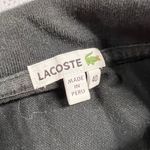 Lacoste Black Womens Slim Fit Short Sleeve Polo T-Shirt Size 40 / Size M EUC Photo 2