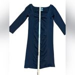 Free People Intimately Sexy Black BodyCon Ruched Swiss Dot Sheath Dress Sz M / L Photo 6