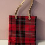 Vintage Y2K Red Tartan Plaid Tote Bag GUC Photo 2