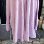 Michelle Mae thermal fleece long cardigan hoodie Purple Photo 2