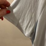 1. State  ribbed baby blue tee shirt NWT Photo 2