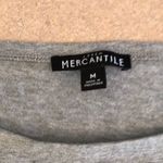 J.Crew Mercantile Gray Long Sleeve Top with Blue Accents Photo 3