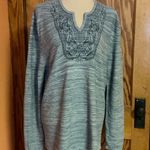 EXPRESS Vintage Y2K embroidered unique tunic sweater Photo 5