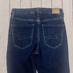 American Eagle Blue Denim Skinny Jeans Curvy High Rise Jeggings Size 6 Long Photo 4