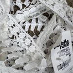 Charlotte Russe NWT White Eyelet Sleeveless Peplum Code Le Femme Wedding Dress M Photo 2