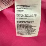 H&M Linen Blend Shirt Dress XL Pink Coastal Beachy Cruise Tie Waist Long Sleeve Photo 6