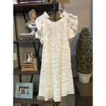 Cult Gaia Simona Ruffled Off The Shoulder Midi Dress Off White Womens Size 0 Photo 5