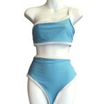 Aerie  Blue and White Bikini Bottoms Photo 1